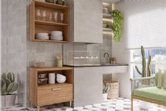 Cozinha Completa MGM 2 Peças s/Portas Bella C2P68