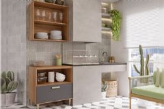 Cozinha Completa MGM 2 Peças s/Portas Bella C2P69