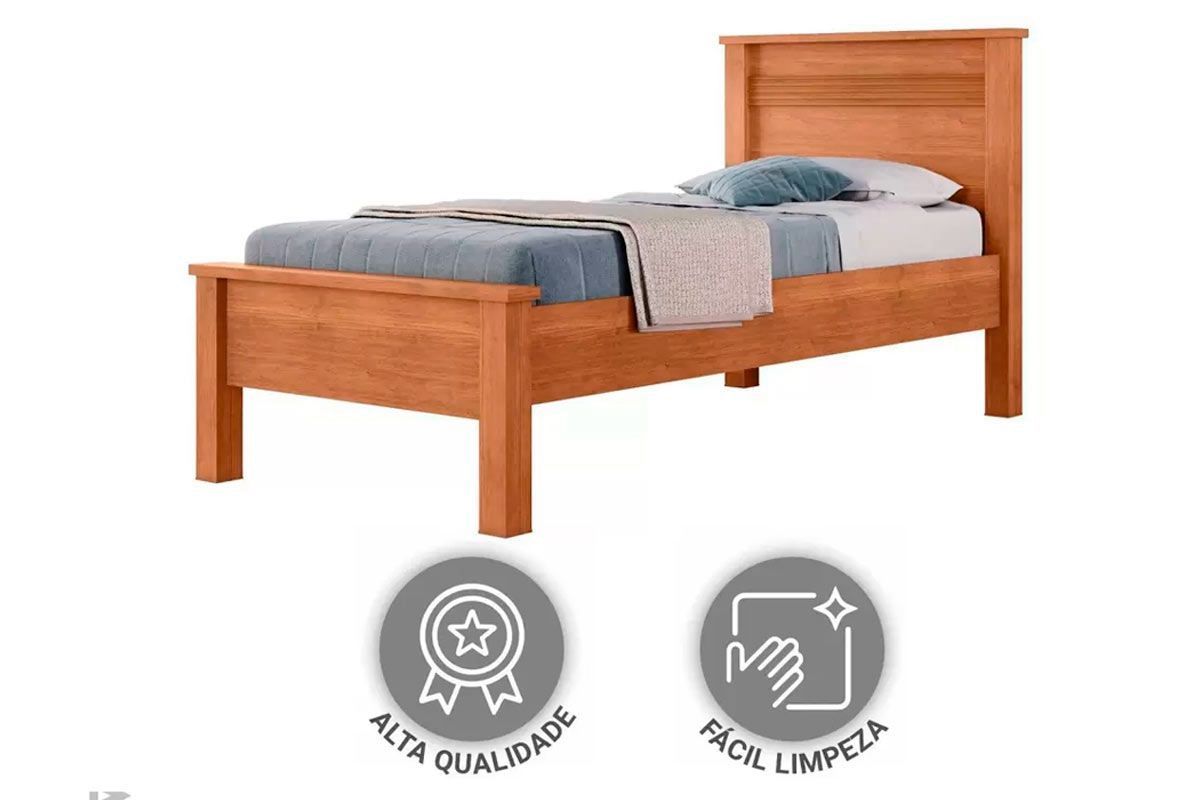 Cama Solteiro Barcelona c/Auxiliar Conquista