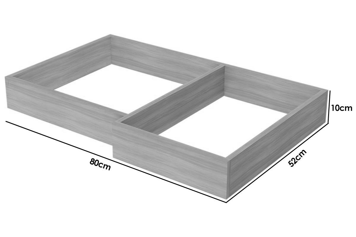 Multiuso Cozinha Nesher Kit de Rodapé de Canto 80x52x10cm