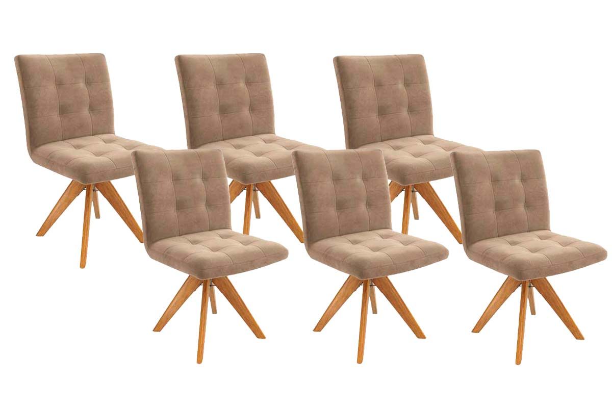 Cadeira Jantar Nice 1C001CA Premium Madeira Maciça Kit 6 Un Kappesberg