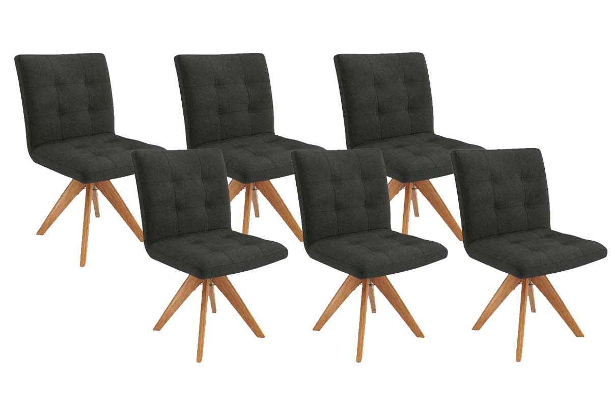 Cadeira Jantar Nice 1C001CA Premium Madeira Maciça Kit 6 Un Kappesberg
