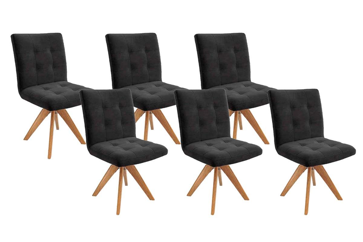 Cadeira Jantar Nice 1C001CA Premium Madeira Maciça Kit 6 Un Kappesberg