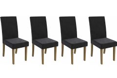 Cadeira Jantar Dália 2CAD131 Madeirado Kit 4 Un Kappesberg