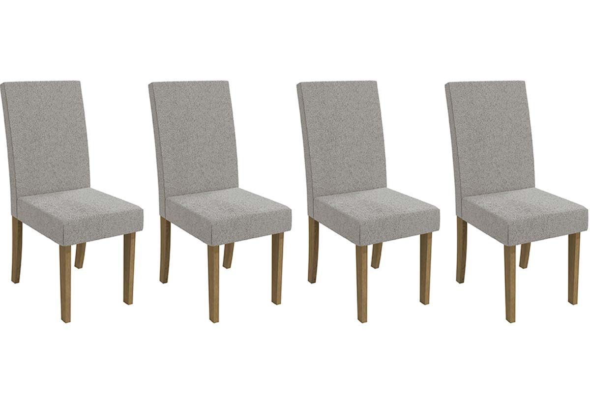 Cadeira Jantar Dália 2CAD131 Madeirado Kit 4 Un Kappesberg