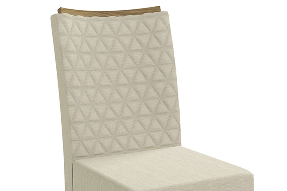 Cadeira Jantar Rosa 2CAD129 Madeirado Kit 6 Un Kappesberg
