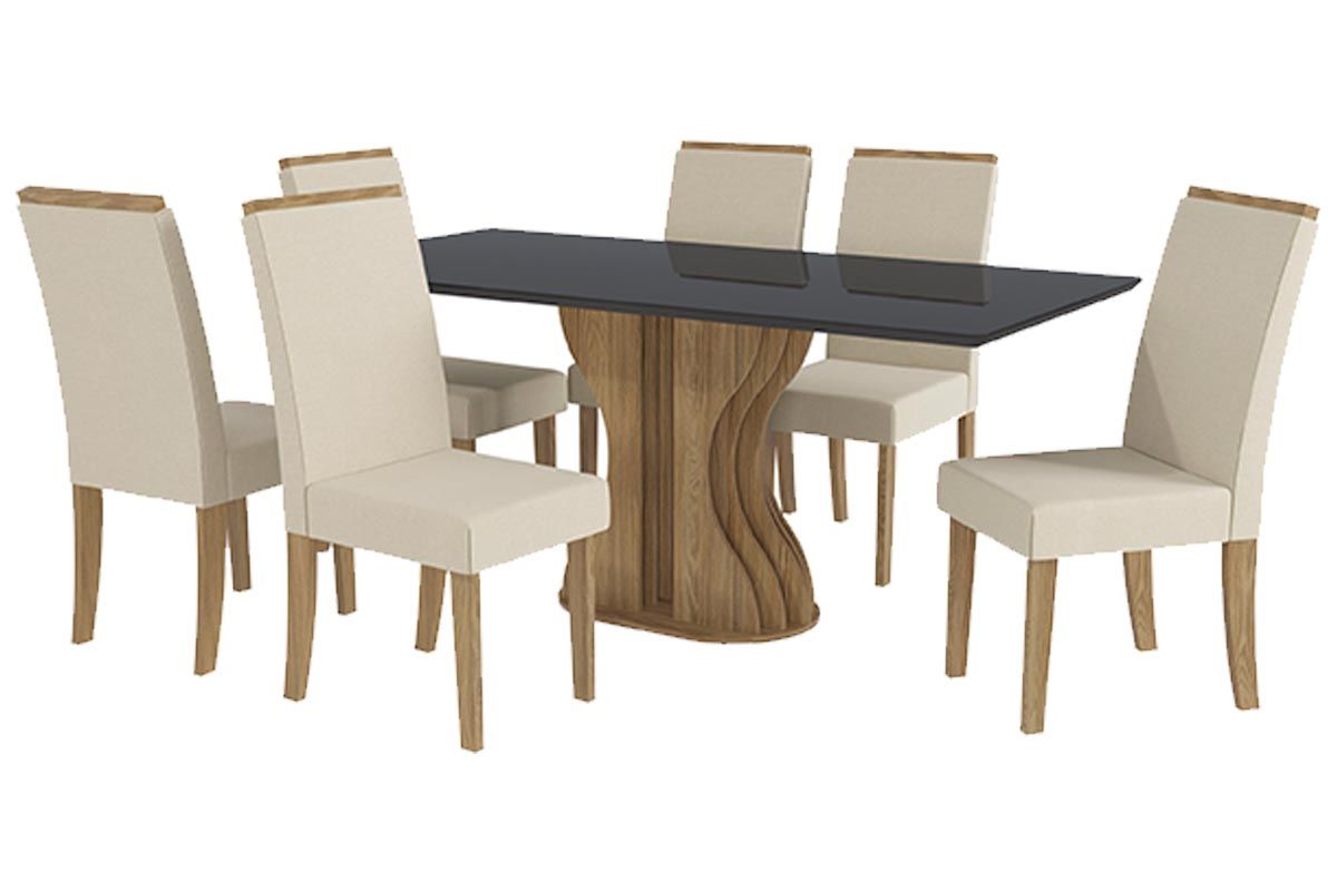 Cadeira Jantar 2CAD142NG Kit 4 Un Kappesberg