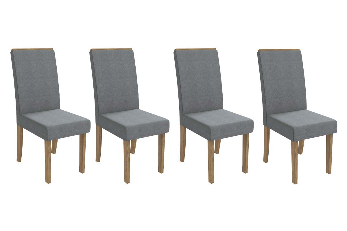 Cadeira Jantar 2CAD142NG Kit 4 Un Kappesberg