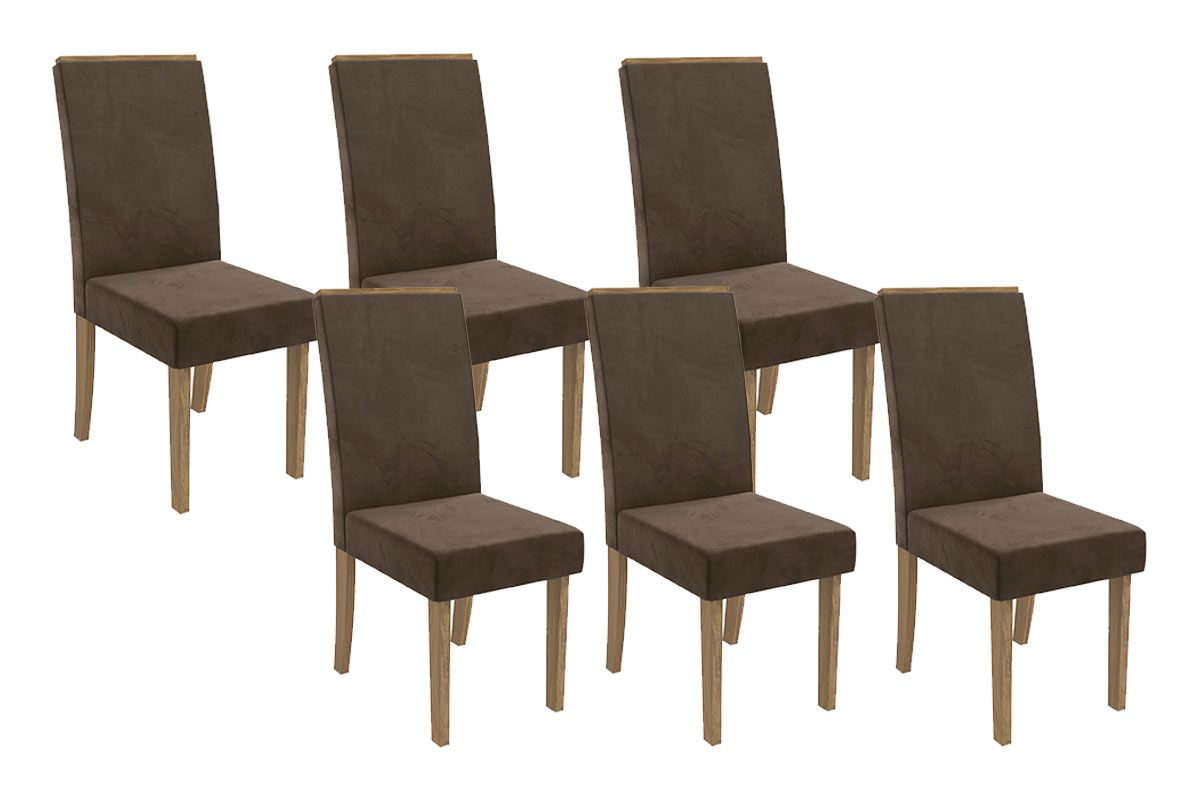 Cadeira Jantar 2CAD142NG Kit 6 Un Kappesberg