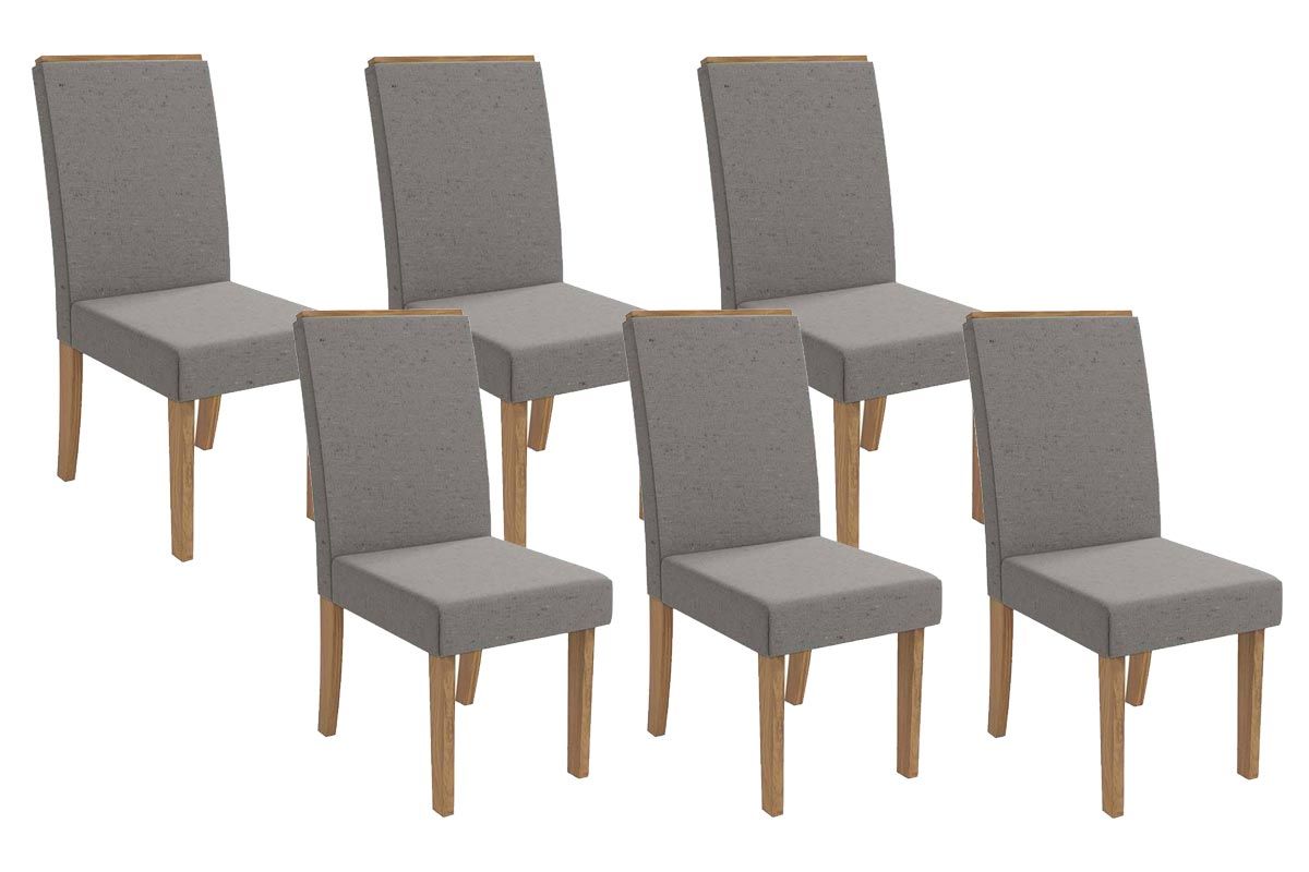 Cadeira Jantar 2CAD142NG Kit 6 Un Kappesberg