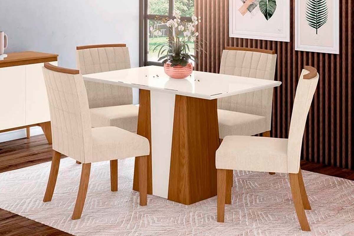 Cadeira Sala de Jantar Tauá Kit 4 Uni - Henn