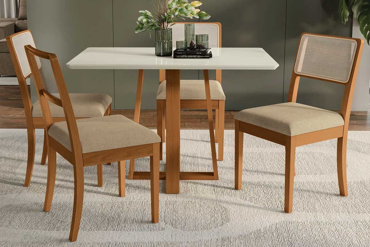 Cadeira Jantar Lola 2CMM004CA Premium Madeira Maciça Kit 6 Un Kappesberg