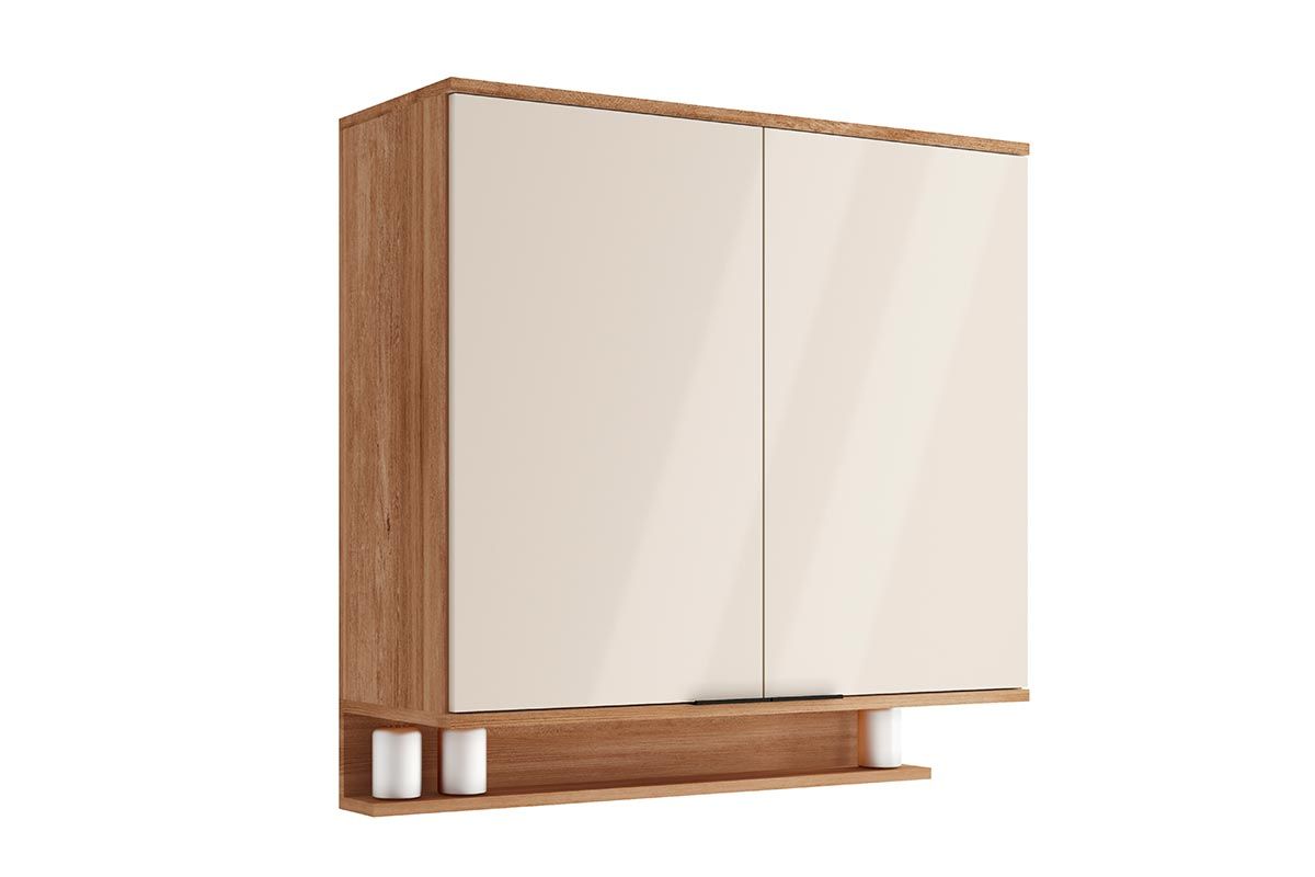 Armário Aéreo Cozinha Carraro Alpha 2502 c/2 Portas 80cm