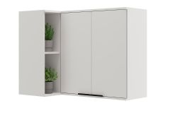 Armário Aéreo Cozinha Carraro Alpha 2505 Canto Reto c/2 Portas 94cm