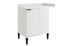 Balcão Cozinha Carraro Alpha 2508 Canto Reto c/1 Porta c/Tampo 94cm
