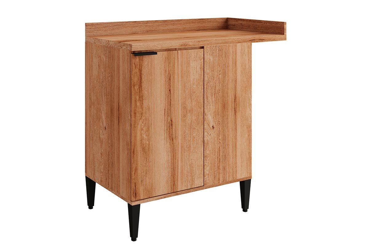 Balcão Cozinha Carraro Alpha 2508 Canto Reto c/1 Porta c/Tampo 94cm