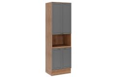 Paneleiro Cozinha Carraro Bella 2617 c/4 Portas 70cm - Nogal/Cinza