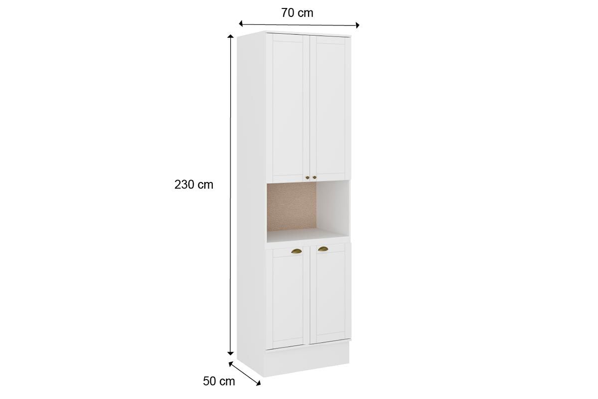 Paneleiro Cozinha Carraro Bella 2617 c/4 Portas 70cm