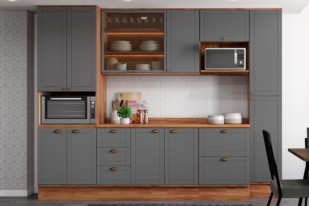 Paneleiro Cozinha Carraro Bella 2617 c/4 Portas 70cm