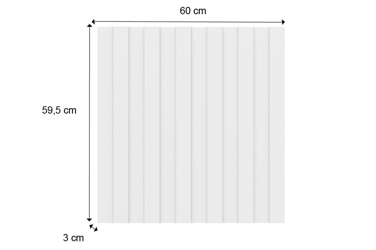 Multiuso Cozinha Carraro Painel de Edição p/ Fechamento Ripado Bella 2618 61x60x3,0cm Multiuso Cozinha Carraro Painel de Edição p/ Fechamento Ripado Bella 2618 61x60x3,0cm
