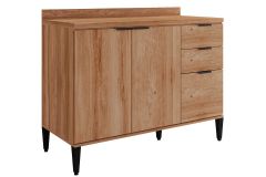 Balcão Cozinha Carraro Alpha 2506 3 Portas e 2 Gavetas c/Tampo 120cm