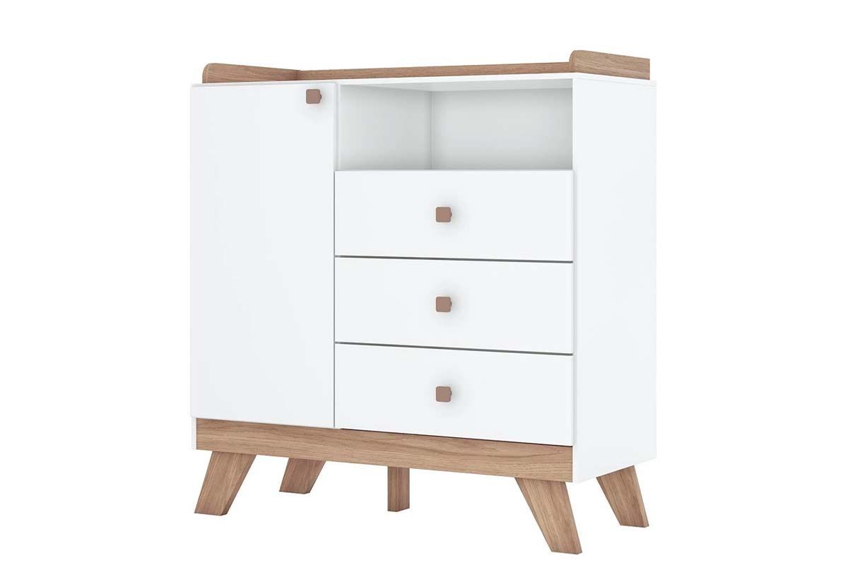 Quarto Infantil Completo Confete 2 Peças (1 Guarda Roupa + 1 Cômoda) QI66 Henn