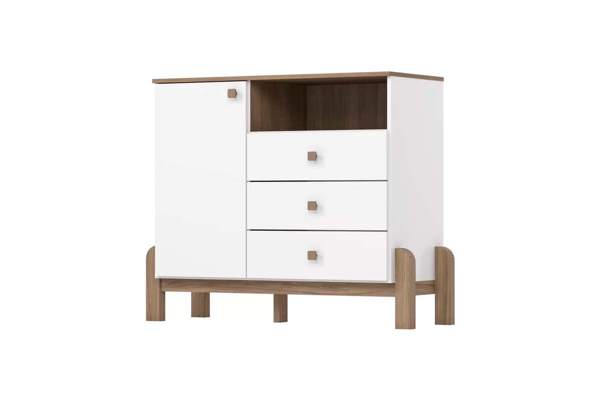 Quarto Infantil Completo Ternura 2 Peças (1 Guarda Roupa + 1 Cômoda) QI90 Henn