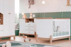 Quarto Infantil Completo Ternura 2 Peças (1 Cômoda + 1 Berço) QI92 - Henn