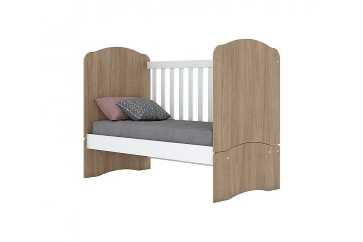 Quarto Infantil Completo Bala de Menta 2 Peças (1 Guarda Roupa + 1 Berço) QI94 Henn