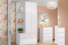 Quarto Infantil Completo Labirinto 2 Peças (1 Guarda Roupa + 1 Cômoda) QI96 Henn