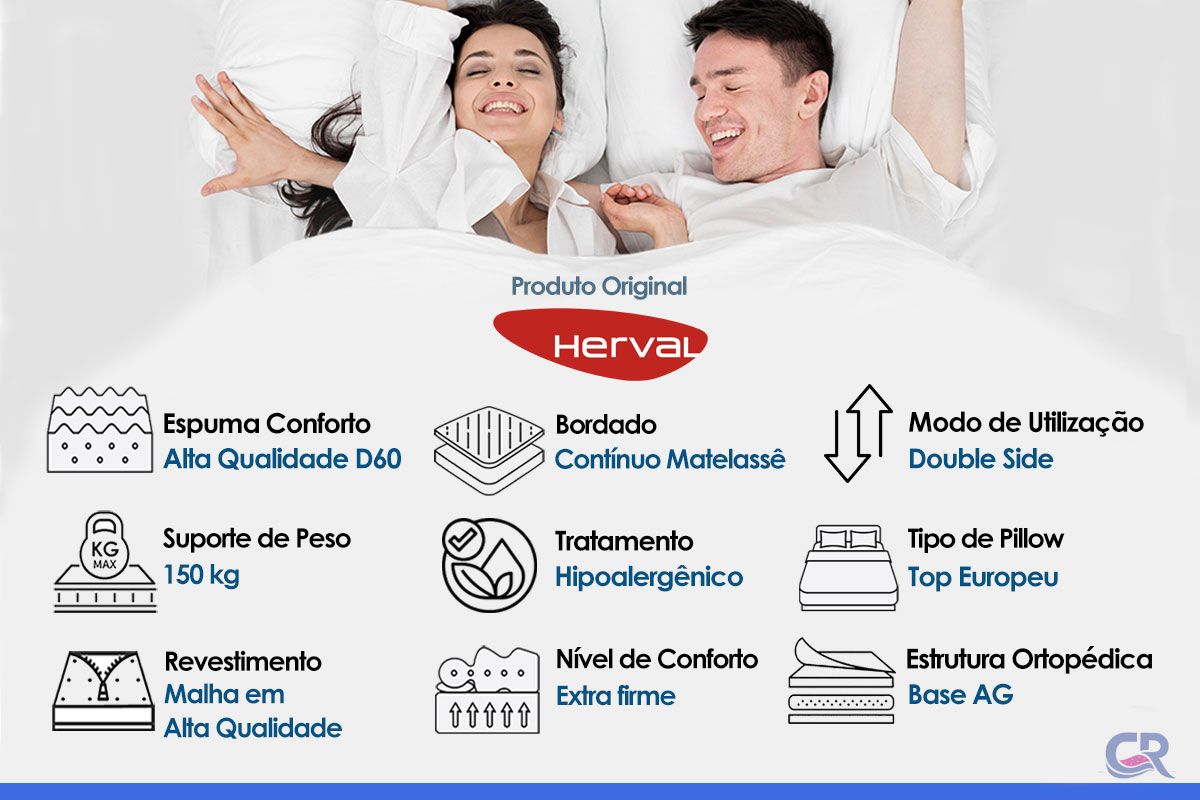 Colchão Ortopédico Herval D65 Perpetual
