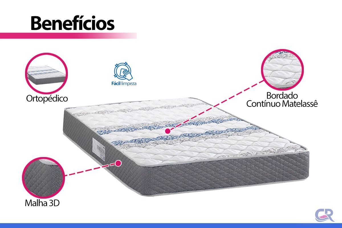 Colchão Ortopédico Herval D65 Timeless Colchão Ortopédico Herval D65 Timeless