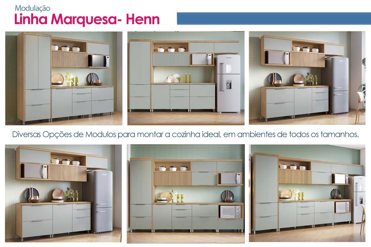 Cozinha Completa Nesher 7 Peças Marquesa C6P41