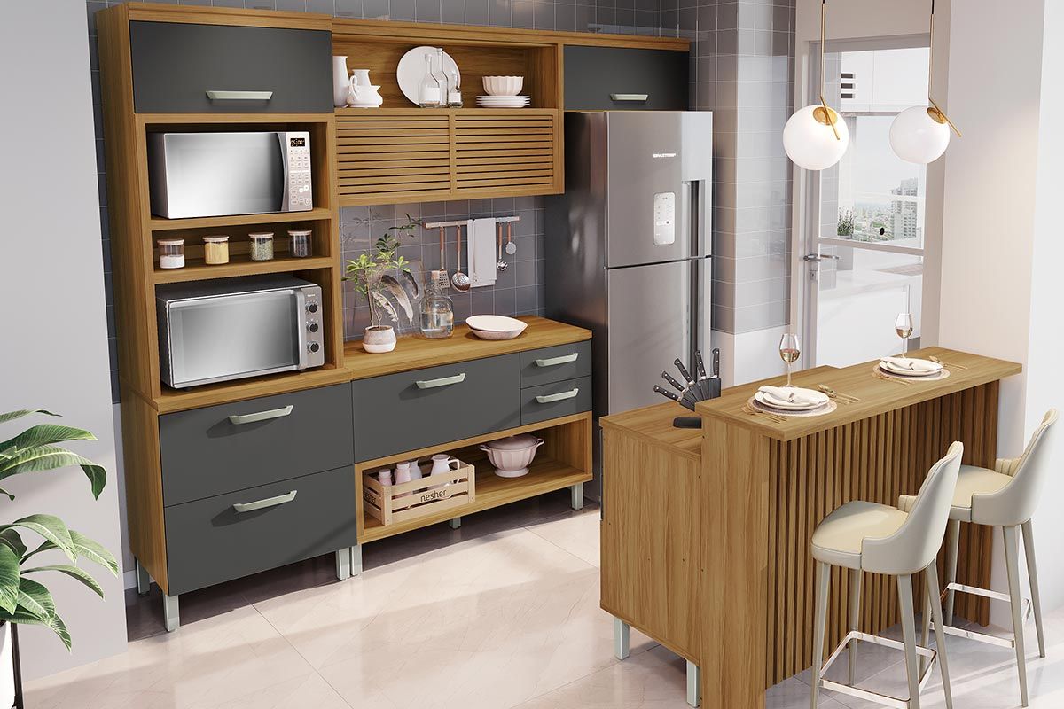 Cozinha Completa Nesher 5 Peças Princesa C6P61
