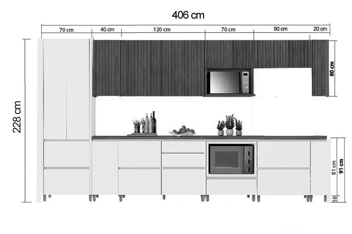 Cozinha Completa Nesher 19 Peças Rainha C6P76