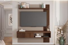 Painel Home p/ TV até 65 Pol Jade Ripada 150x183cm Caemmun