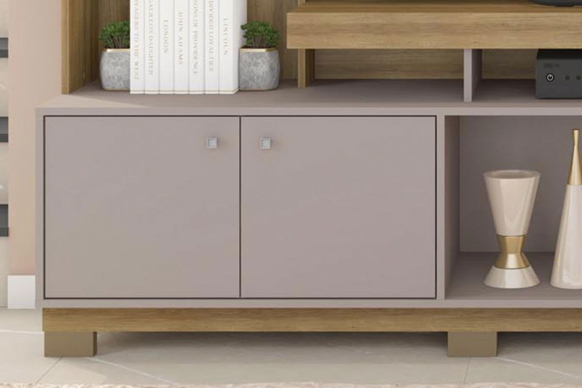 Home p/ TV até 70 Pol Formosa c/Nicho e Pés 210x207cm Caemmun Home p/ TV até 70 Pol Formosa c/Nicho e Pés 210x207cm Caemmun