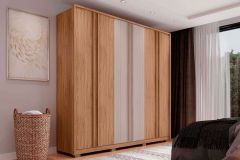 Guarda Roupa Casal 6 Portas e 4 Gavetas Mozart Caemmun