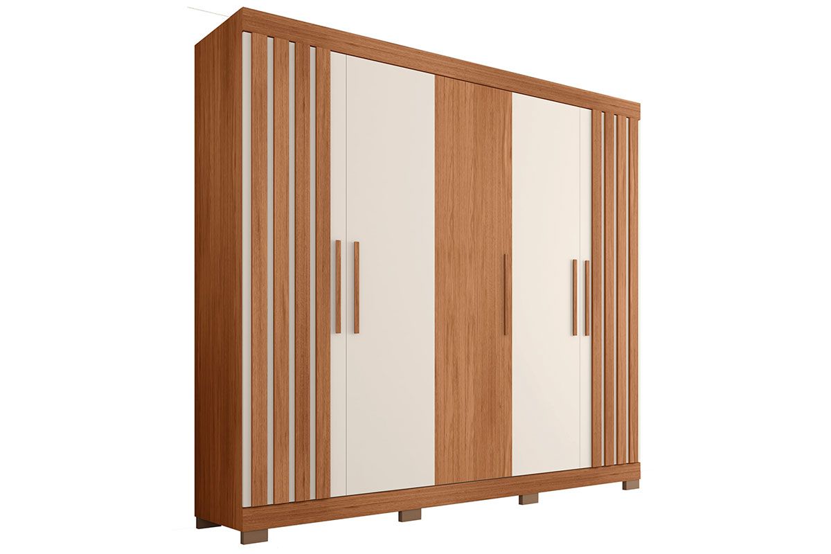 Guarda Roupa Casal 5 Portas e 2 Gavetas Sophia Caemmun