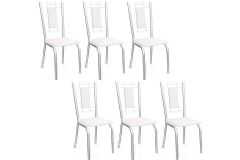 Cadeira Jantar Florença 2C005CR Aço Kit 6 Un Kappesberg