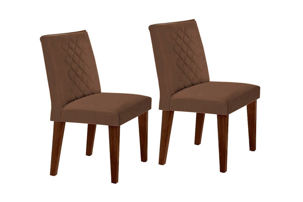 Sala de Jantar Completa Alvorada c/ Tampo Madeirado Canto Reto 180x90cm e 6 Cadeiras Jade - Rufato