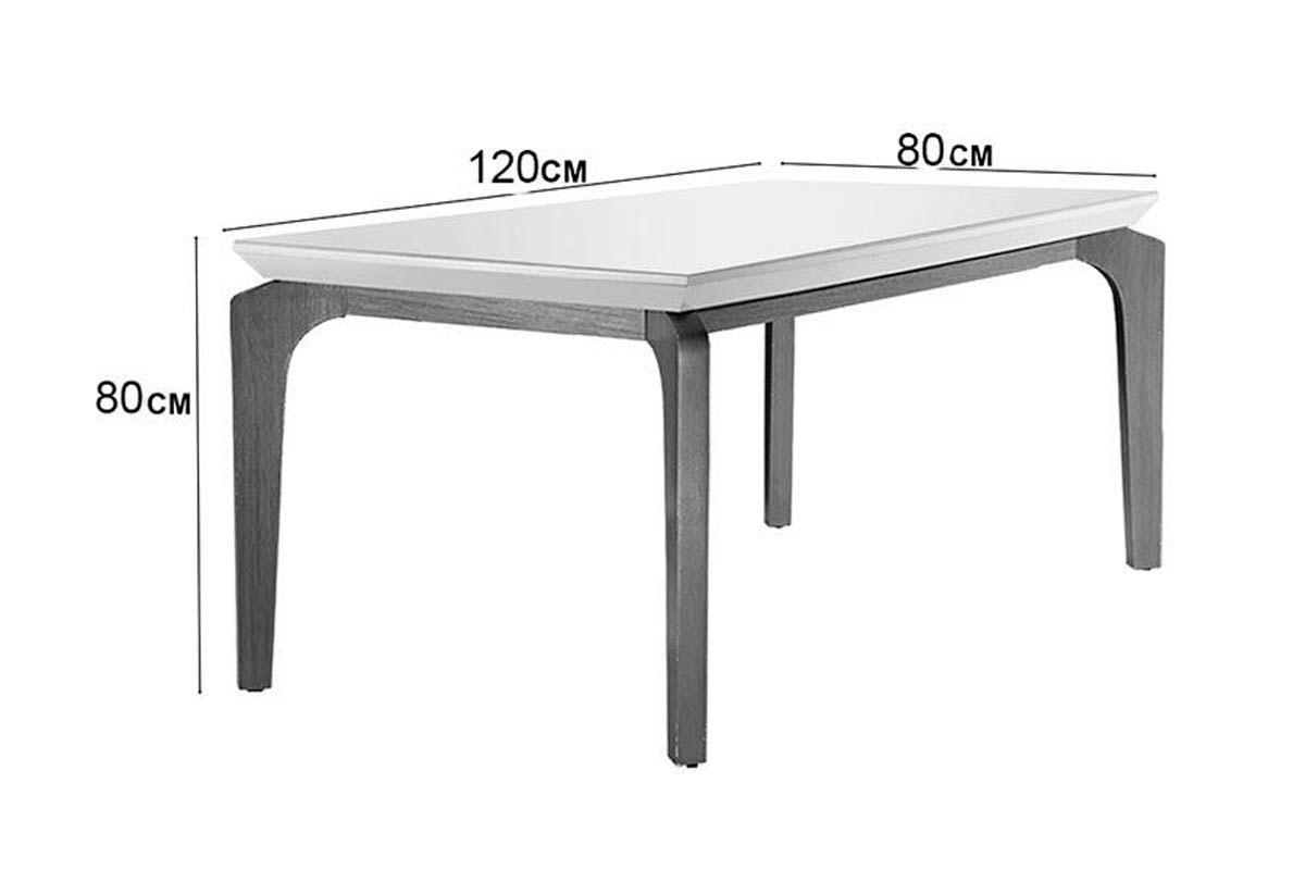 Sala Jantar Mesa Londrina Tampo MDF/Vidro Canto Curvo 120cm + 4cadeiras Amsterdã - Rufato