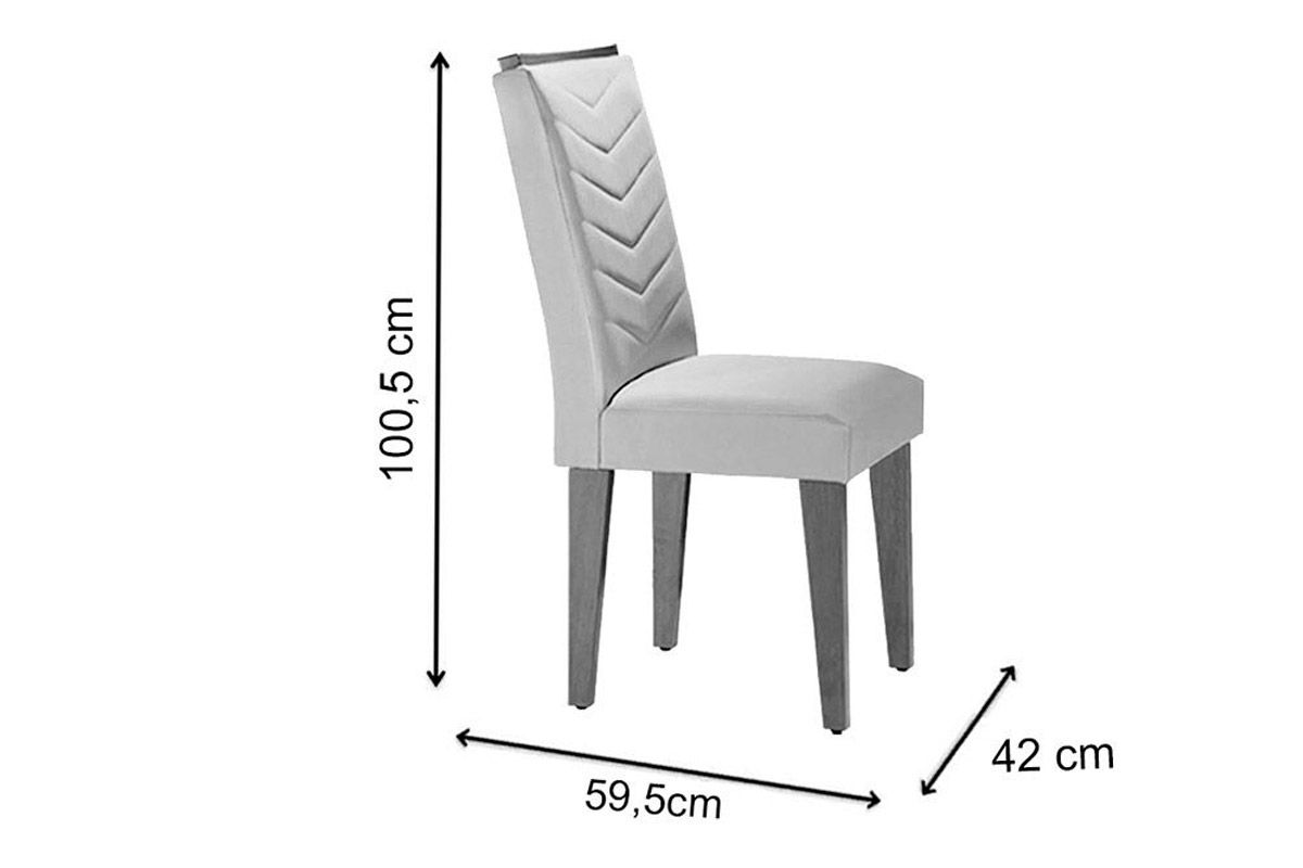 Sala Jantar Mesa Luna c/ Tampo Madeirado c/ Vidro Canto Curvo 90x90cm e 4 cadeiras Londrina - Rufato