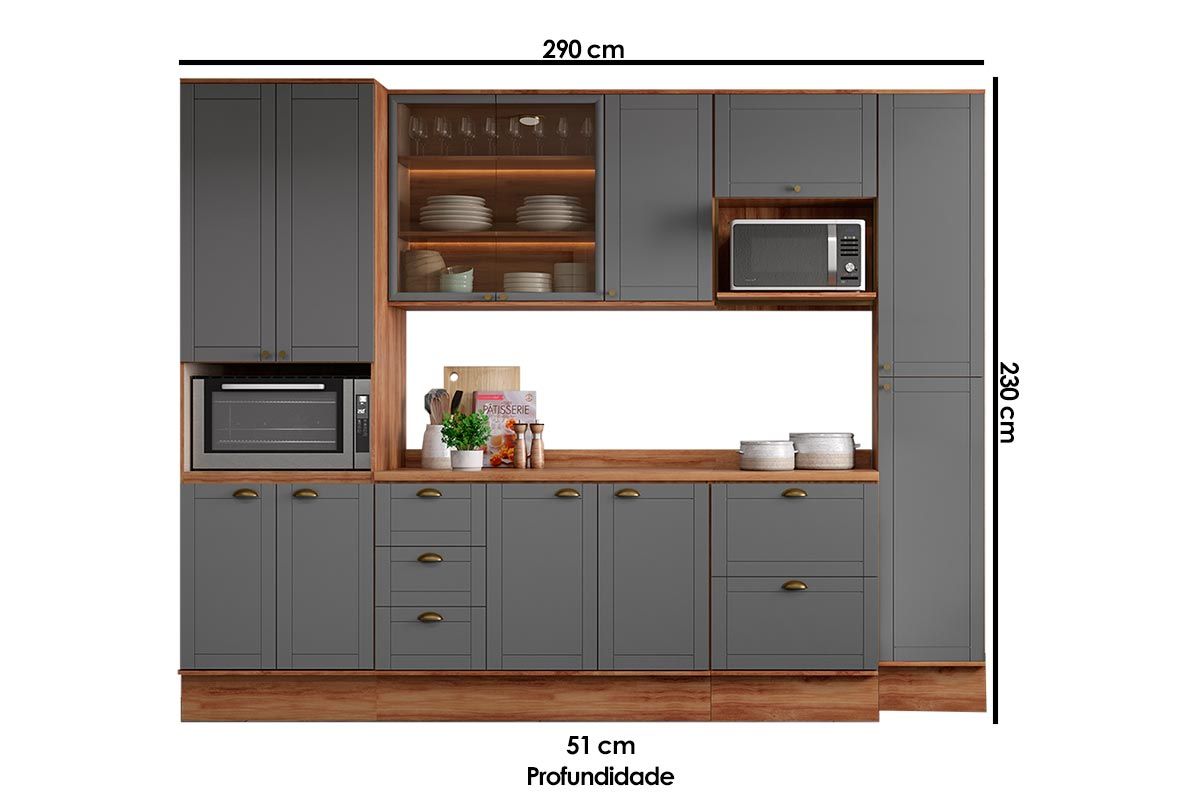 Cozinha Completa Carraro 6 Peças Bella C6P55