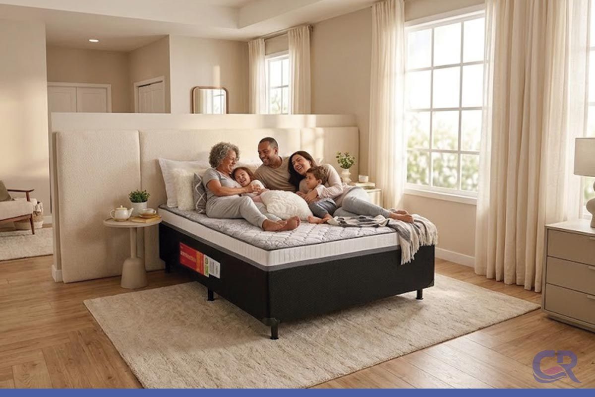 Cama Box Conjugado c/Colchão Unipremium New Polar