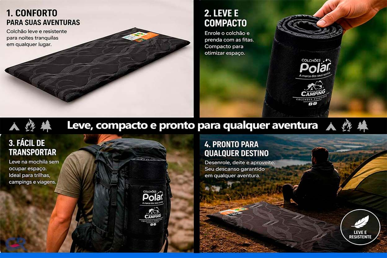 Colchonete D20 Mochila Camping Visita Polar Colchonete D20 Mochila Camping Visita Polar
