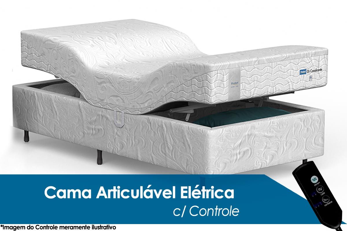 Cama Motorizada Articulada +Colchão Cavalcante Probel