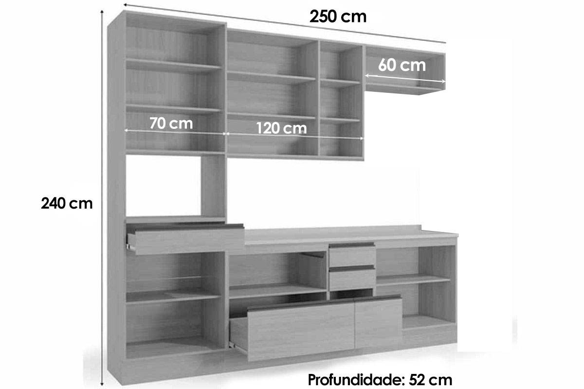 Cozinha Completa Kappesberg 7 Peças Maxxi C7P28