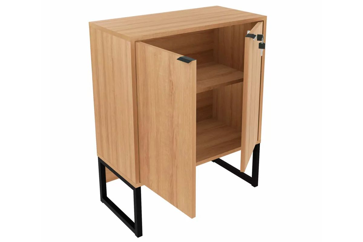 Escritório Completo Industrial (1 Balcão, 1 Armário, 1 Gaveteiro) 3 Peças - Tecno Mobili