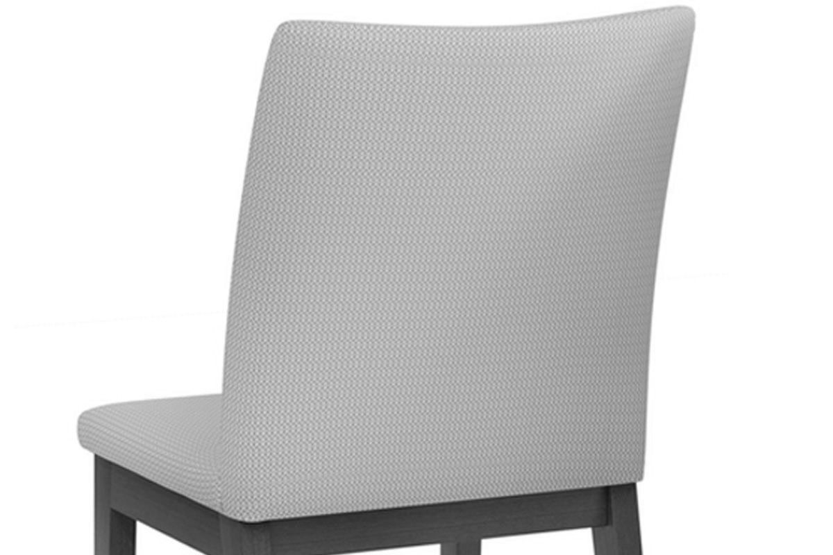 Sala de Jantar Completa Canes c/ Tampo Madeirado c/ Vidro Curvo 170x90cm e 6 Cadeiras Vitória - DJ Móveis